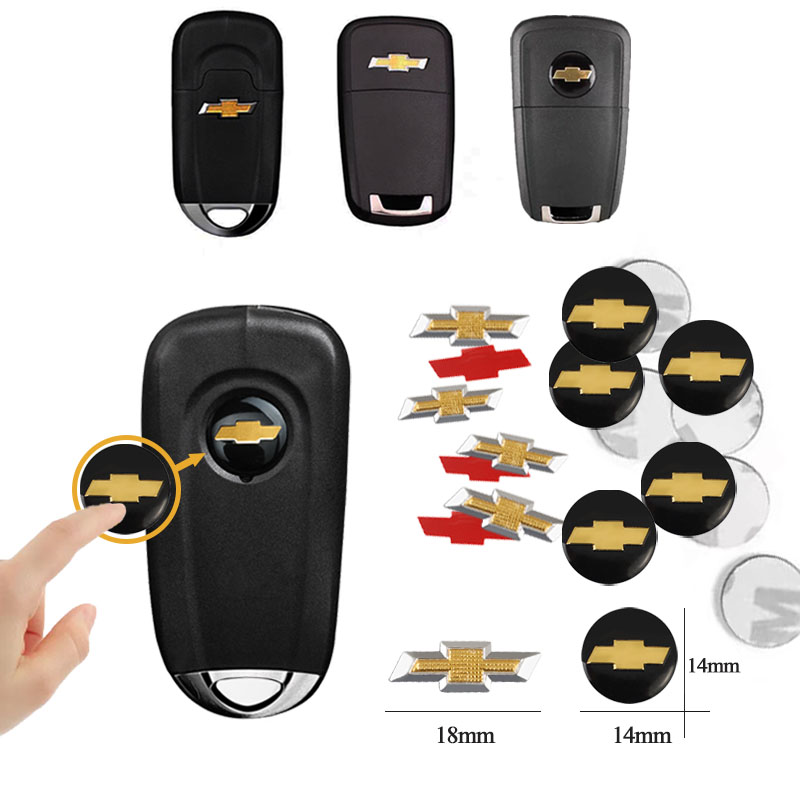 Interior Design Logo - Metal Car Styling Key Shell Stickers