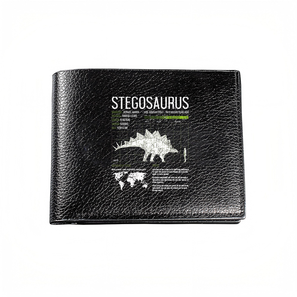 Interior Design Education - Stegosaurus Dinosaur Design Men's Wallet With