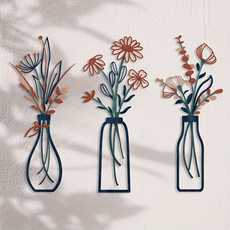 3 Large Floral Wall Art Sculpt - đánh giá và giá Interior Design Office