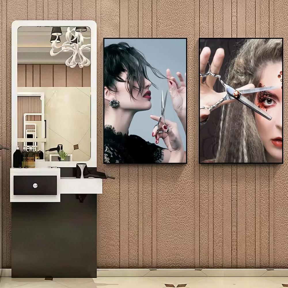 Modern Hair Salon HD Wall Art  - đánh giá và giá Interior Design Hd