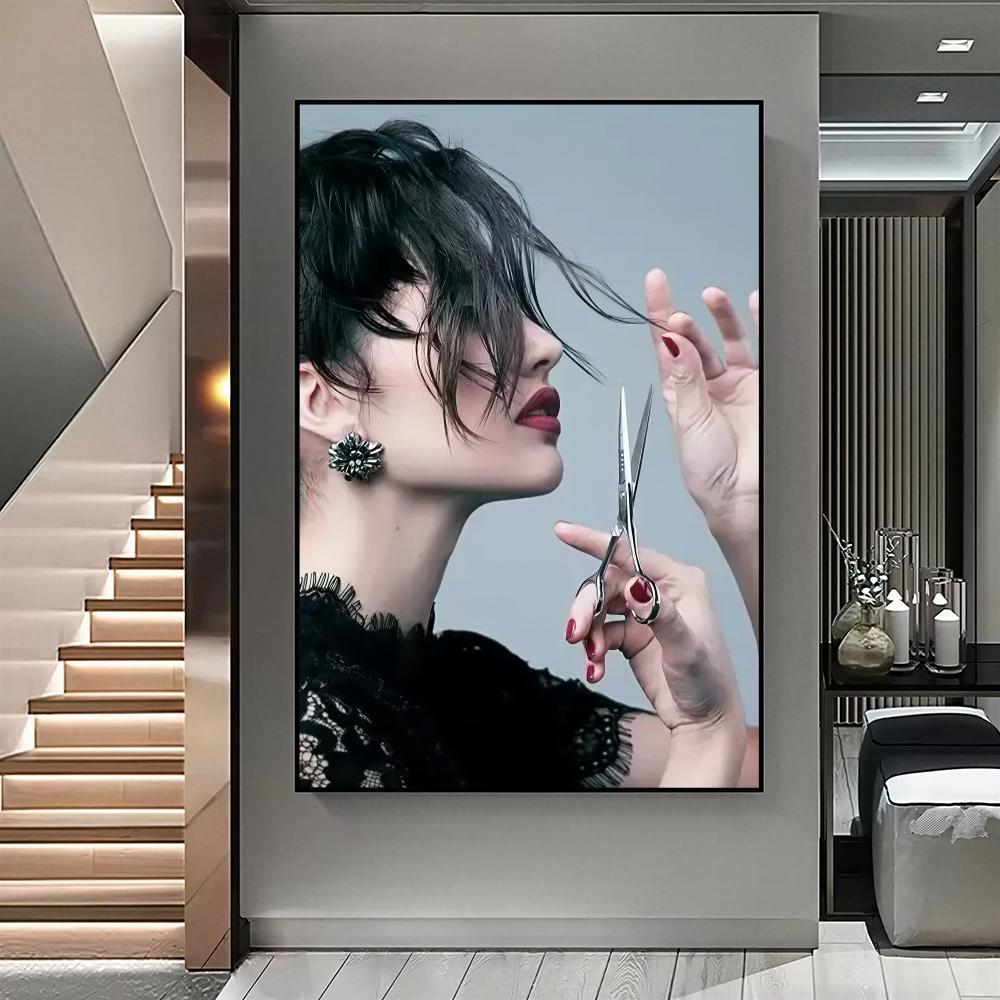Modern Hair Salon HD Wall Art  - đánh giá và giá Interior Design Hd
