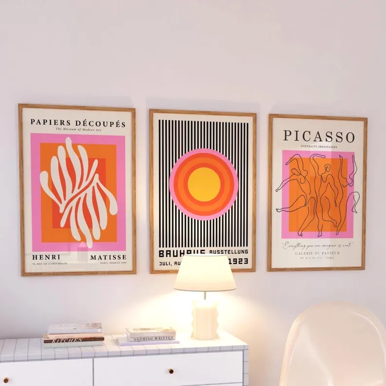 3pcsModern Orange  Bauhaus And - đánh giá và giá Interior Design Living Room