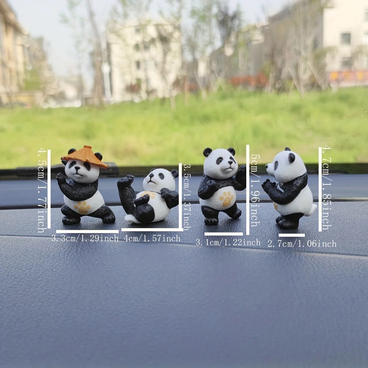 4pcs/set Panda Design Car Orna - đánh giá và giá Interior Design Office