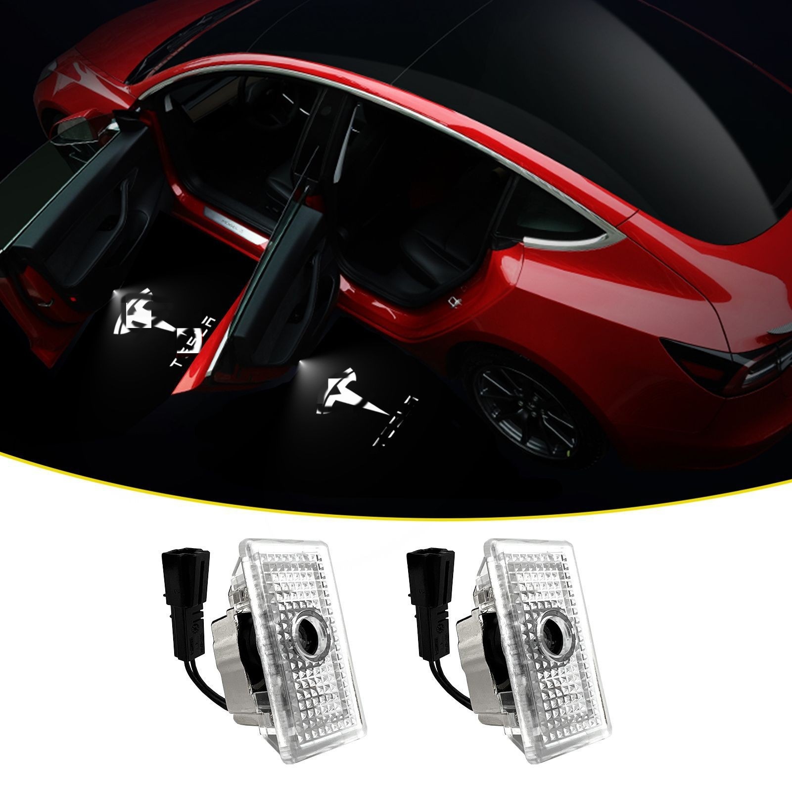2/4pcs Car Door LED Logo Proje - đánh giá và giá Interior Design Logo