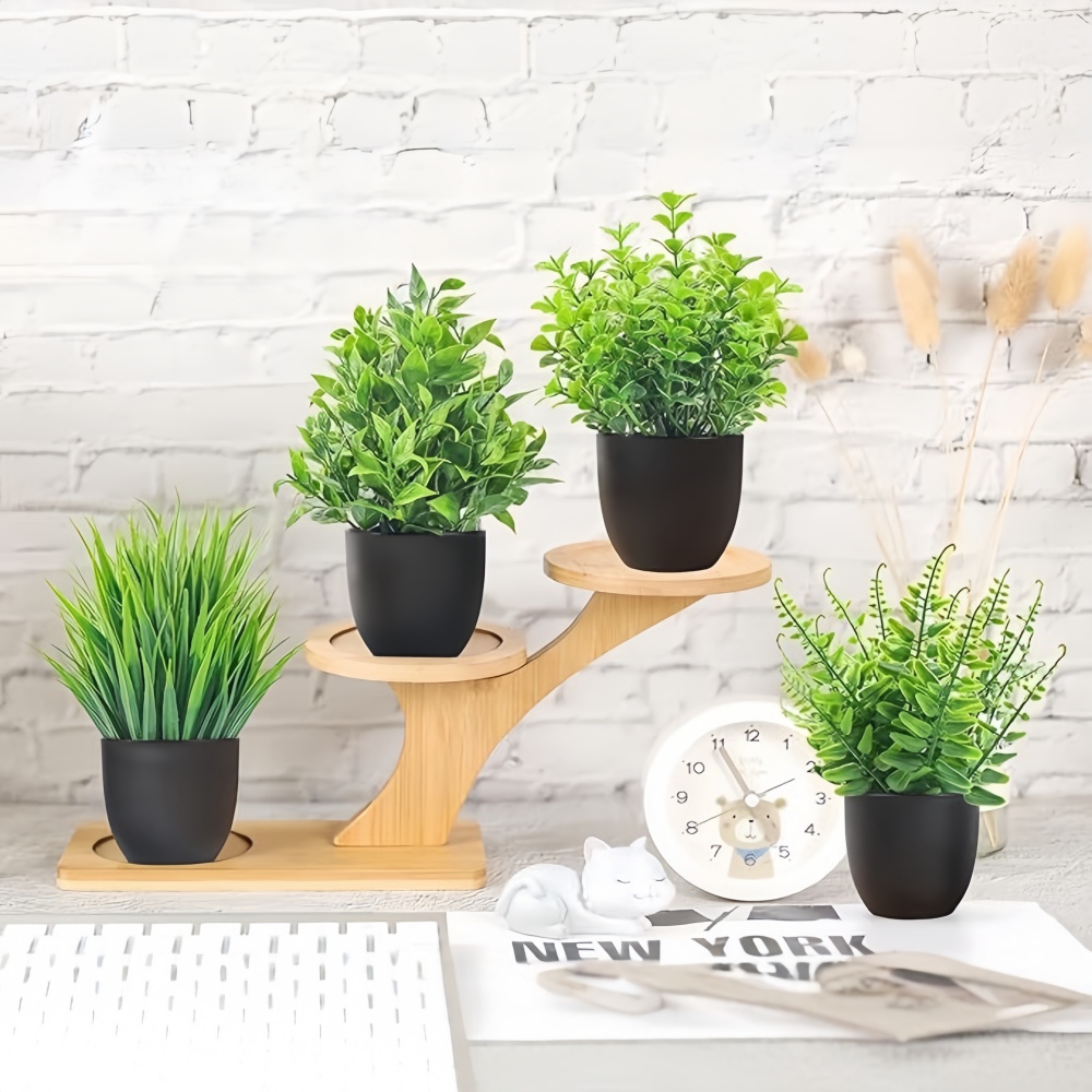 4pcs/set Mini Artificial Plant - đánh giá và giá Interior Design Office