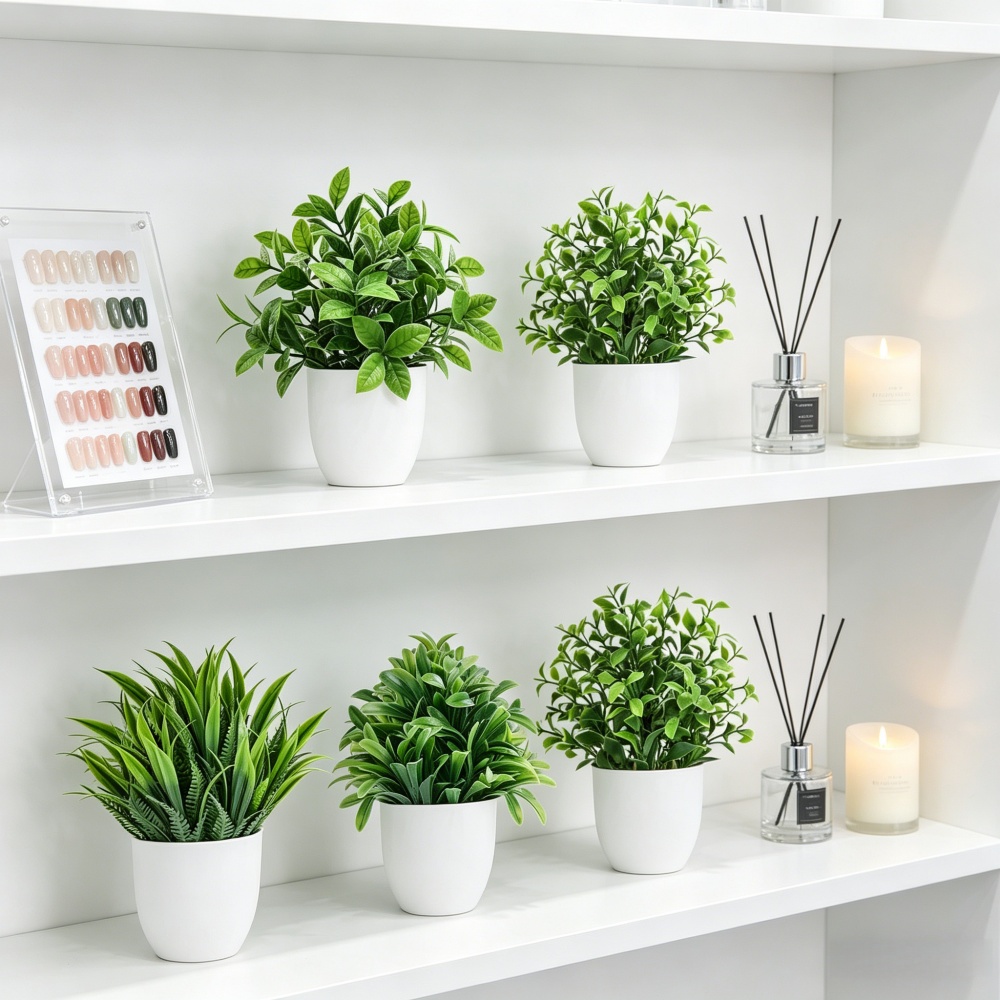 4pcs/set Mini Artificial Plant - đánh giá và giá Interior Design Office