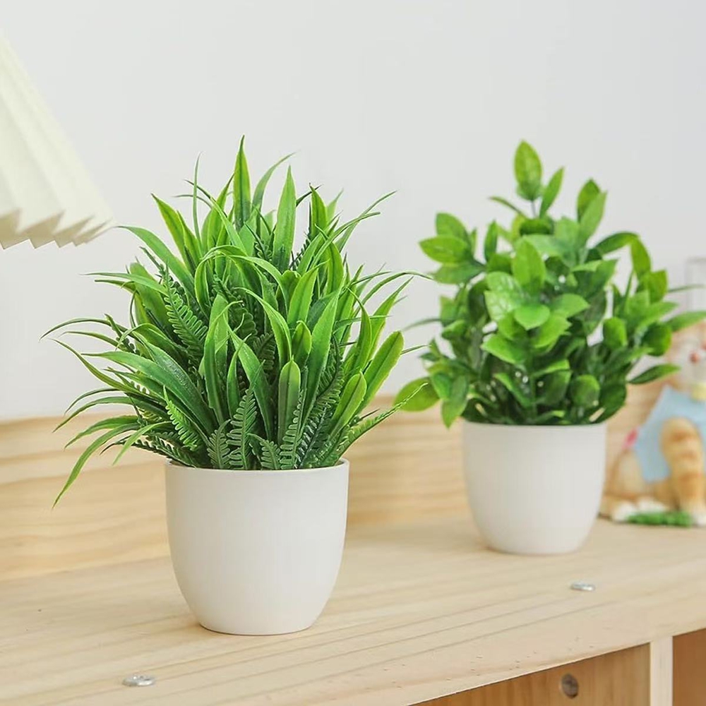 4pcs/set Mini Artificial Plant - đánh giá và giá Interior Design Office