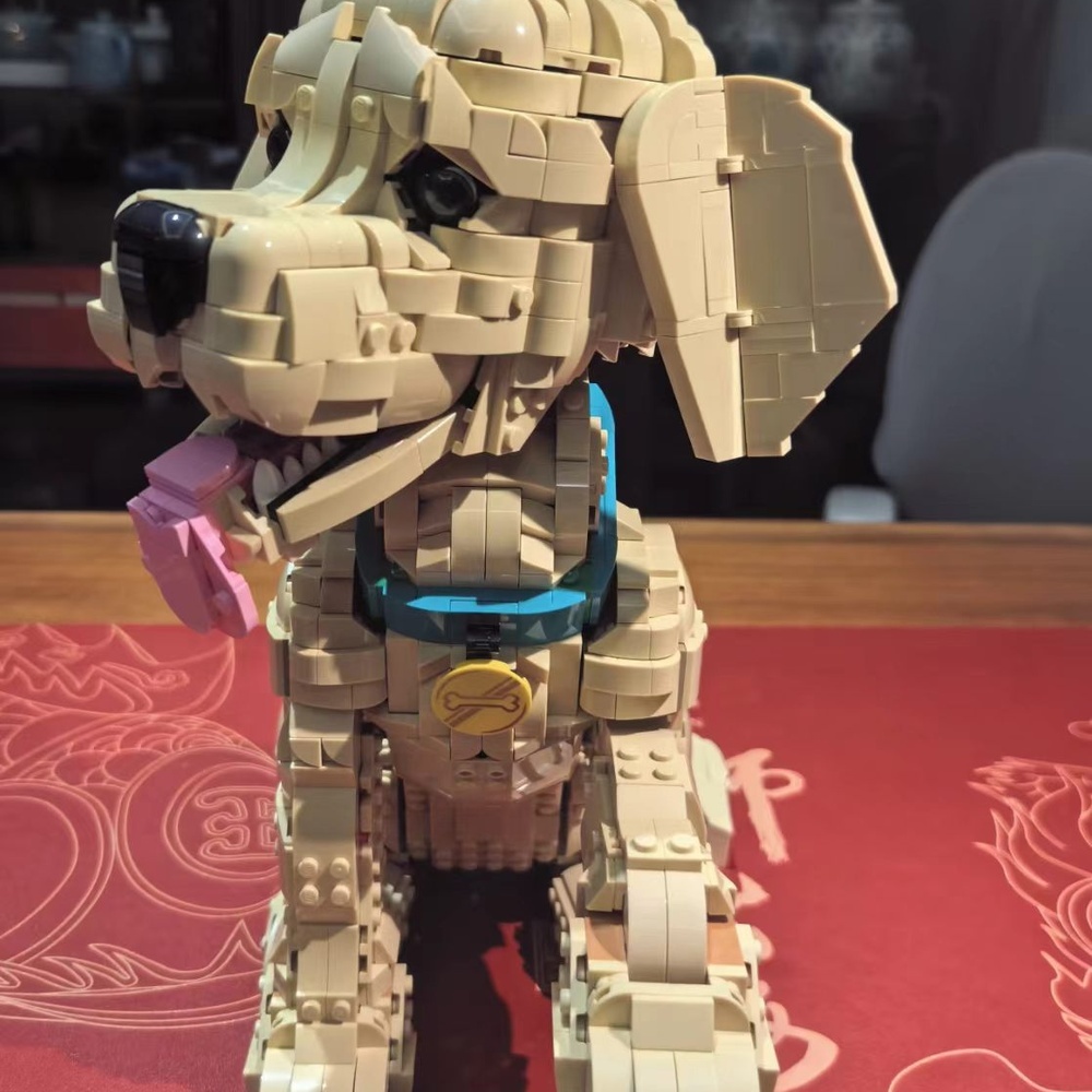 Young Golden Retriever Dog Con - đánh giá và giá Interior Design Lego