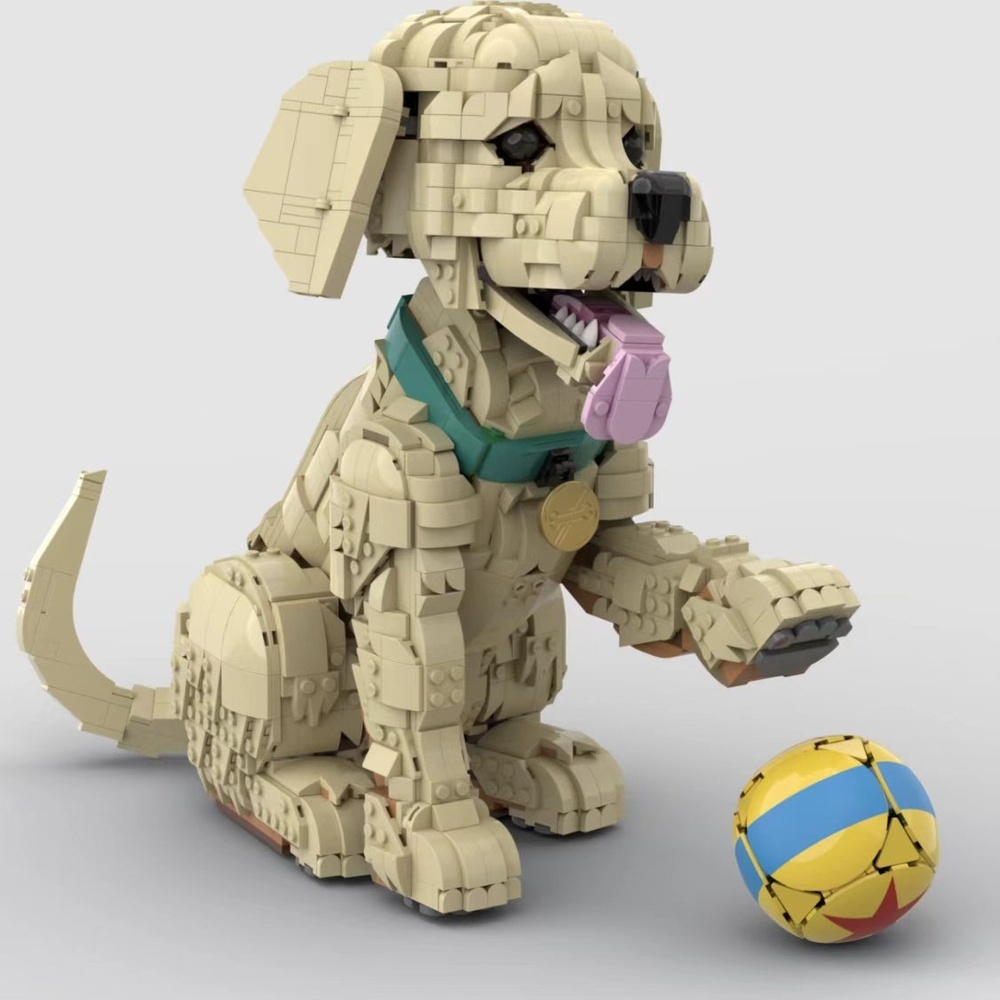 Young Golden Retriever Dog Con - đánh giá và giá Interior Design Lego