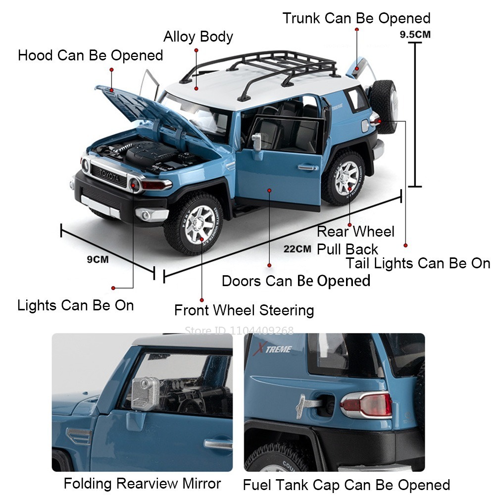 1:24 Scale LC79 FJ Cruiser Mod - đánh giá và giá Interior Design Examples